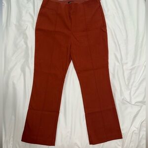 LOFT High Waist Burnt Orange Pants